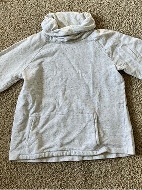 Eileen Fisher Cream Speckled Knit Top